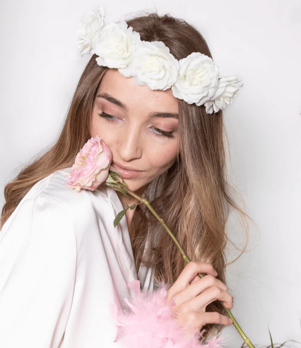 Pannband nattvardsring blommor rosor möhippa