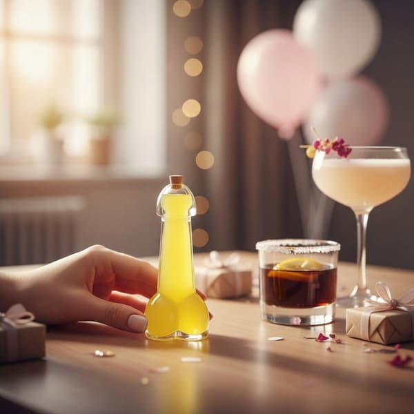 6x eros 100ml sjov glasflaske til polterabend