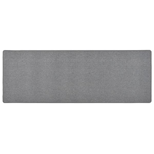 vidaXL tæppe, mørkegrå, 80 x 250 cm