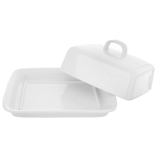 Hvid keramisk smørretter