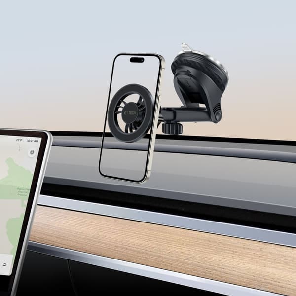 TECH-PROTECT N56 MAGNETISK MAGSAFE INSTRUMENTBRÆT & VENTILATIONSBELÆGNING TIL BIL, SORT