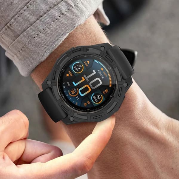 Tech-Protect Defense Air-etui til Garmin Fenix ​​7 / 7 Pro - Sort