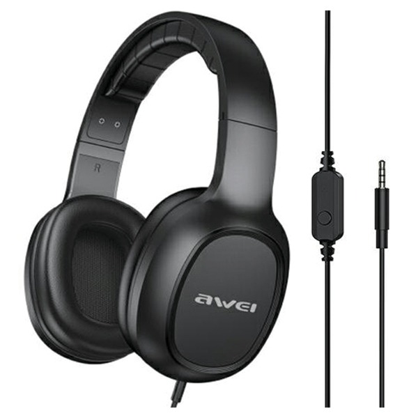 AWEI GM-6 korvanapit, 3,5 mm:n liitäntä, mustat