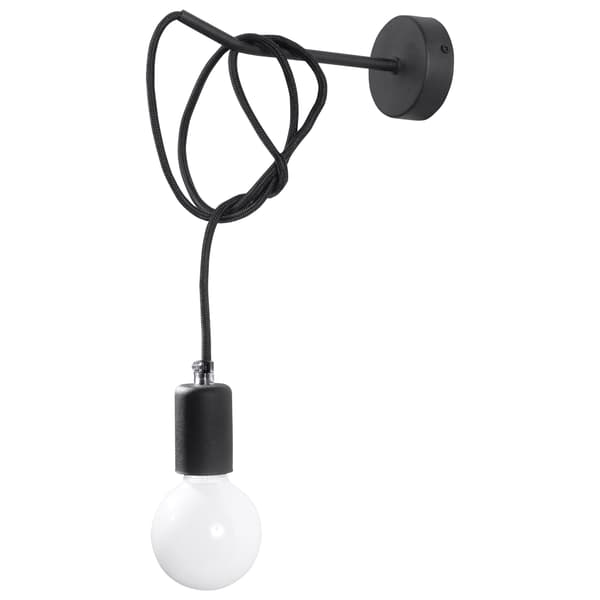 VÆGLAMPE FERRO 1 E27 SORT LUMILO 03.227.73