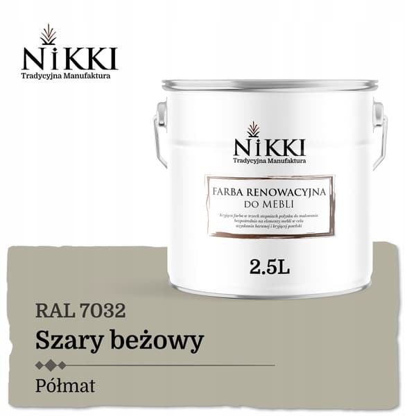 KEITTIÖKAAPIIMAALI HARMAA BEIGE RAL7032 PUOLIMATTINEN 2,5L