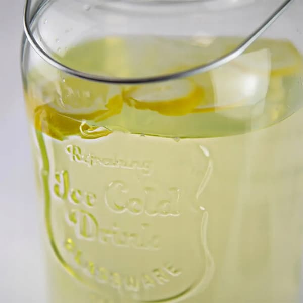 BURK med kran 4L glas för lemonad, juice, vatten, vattendispenser, flaskor