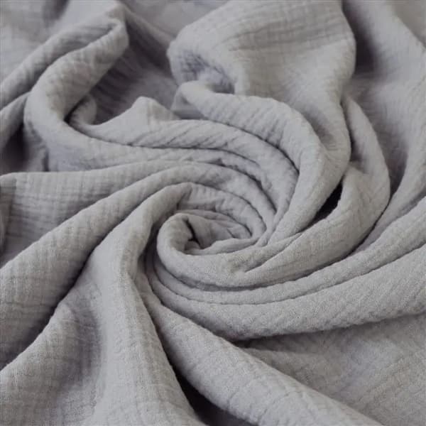 Sengetøjssæt i bomuld, muslin, 220x200, grå