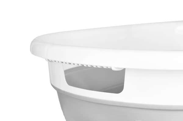 AIDA oval foldeskål cm hvidgrå COMPACT 25L