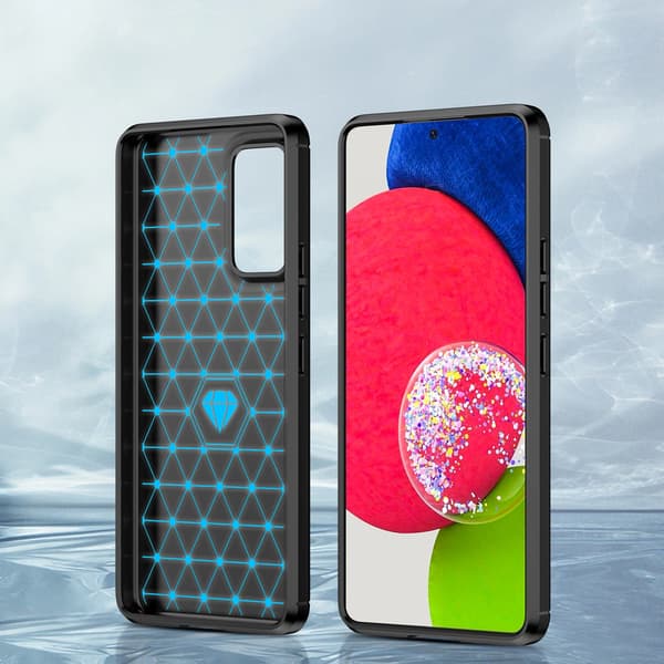 Carbon Case fleksibelt cover til Samsung Galaxy A53 5G sort