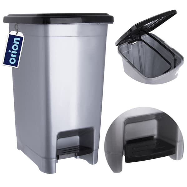 Smal plastsopkärl med pedal 15 l
