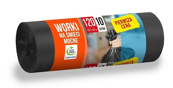 Vahvat jätesäkit 120 l 10 kpl.