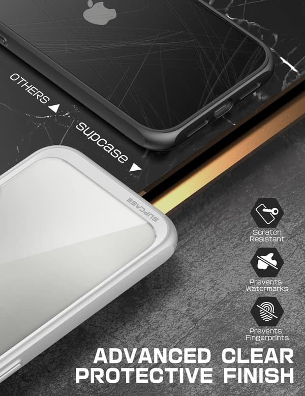 IPHONE 13 PRO 6,1' HYBRIDBAKSKAL GRÅTT SIDA