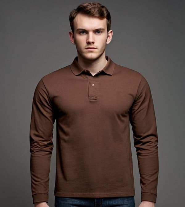 2-pak premium bomulds-t-shirts i sort og brun Recea M