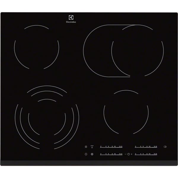 Electrolux EHF6547FXK keramisk häll, 4 värmezoner
