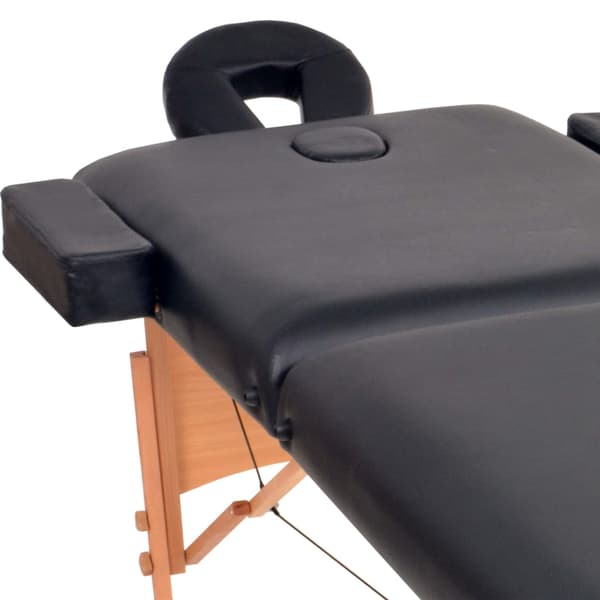 vidaXL foldbar massagebriks 10 cm tyk 2-zoner sort