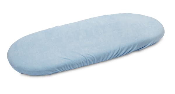 Frotté barnvagnslakan blått 35X75