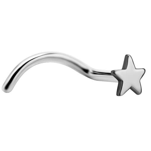 Titanium næsering - stjerne - TN-020 0,8/6,5/5
