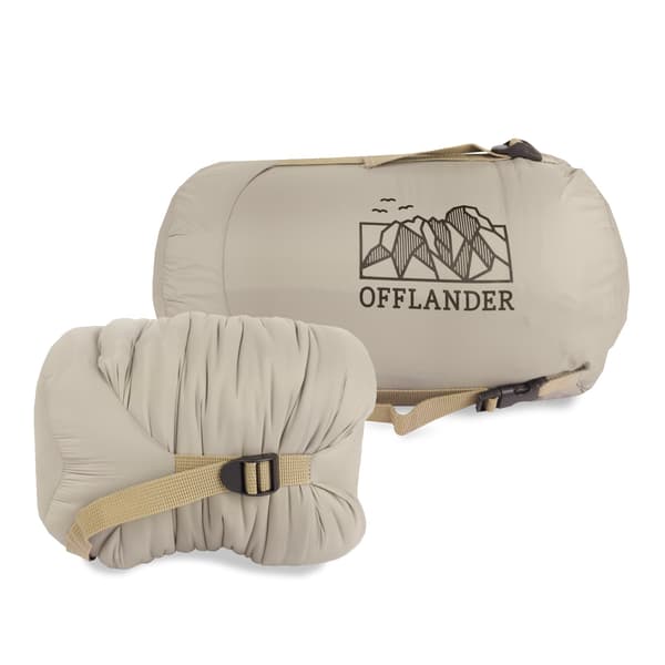 OFFLANDER CAMPINGPONCHO ISOLERAD VATTENTÄT KHAKI