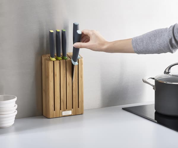 Joseph Joseph Elevate Bambublock Magnetiska Spårknivar Set med 5