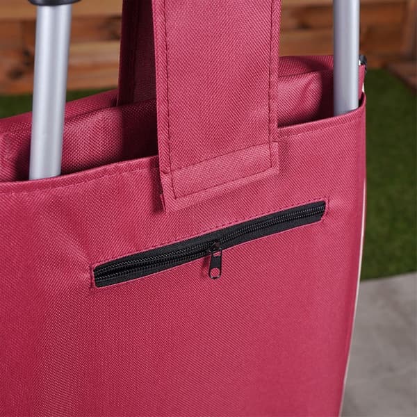 Ostoskärryt laukulla bordeaux 30 l