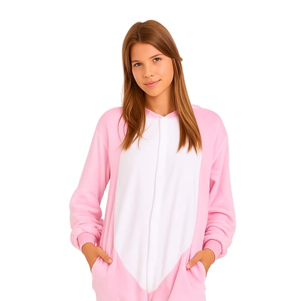 Kigurumi-pyjamas Rosa Gris L: 165 - 175 cm