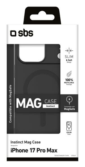 SBS Instinct Mag-etui til iPhone 17 Pro Max TEINSTMAGIP1769K Sort