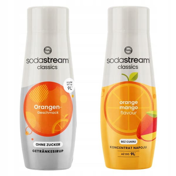 SodaStream Orange Zero Sirap sockerfri apelsin och apelsin mango