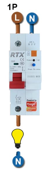Justerbar sikring 2-63A ZigBee Tuya # Energimåling
