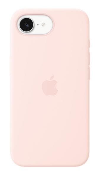 APPLEn silikonikuori MagSafella iPhone 17e:lle, vaaleanpunainen