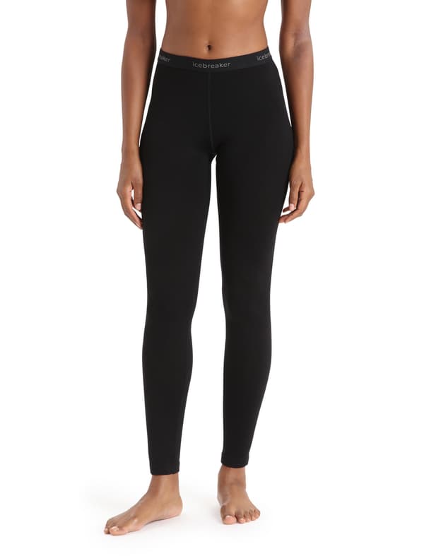 Icebreaker 260 TECH dame termoleggings sort IB104392001 størrelse L