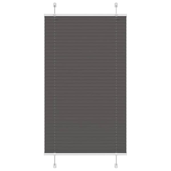 vidaXL plissegardin sort 80x100 cm stofbredde 79,4 cm