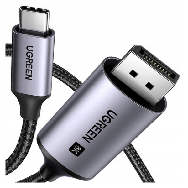 UGREEN 8K USB-C til DisplayPort-kabel 2m 25158 (sort)