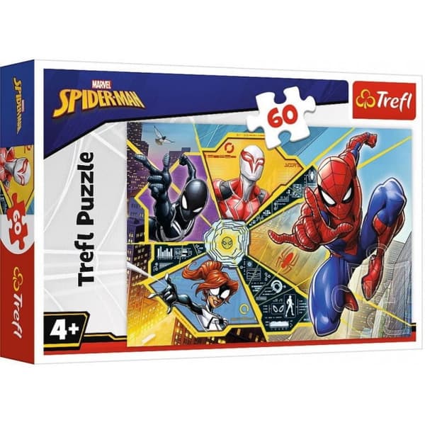 Trefl 17372 Spiderman's Web 60-brikkers puslespil