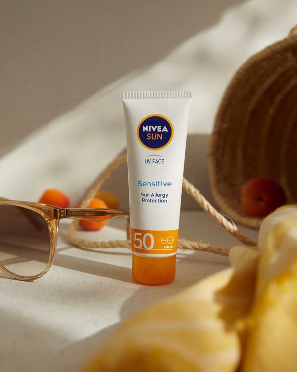NIVEA SUN Ansiktskräm Sensitive för känslig hud med högt skydd SPF50 50ml