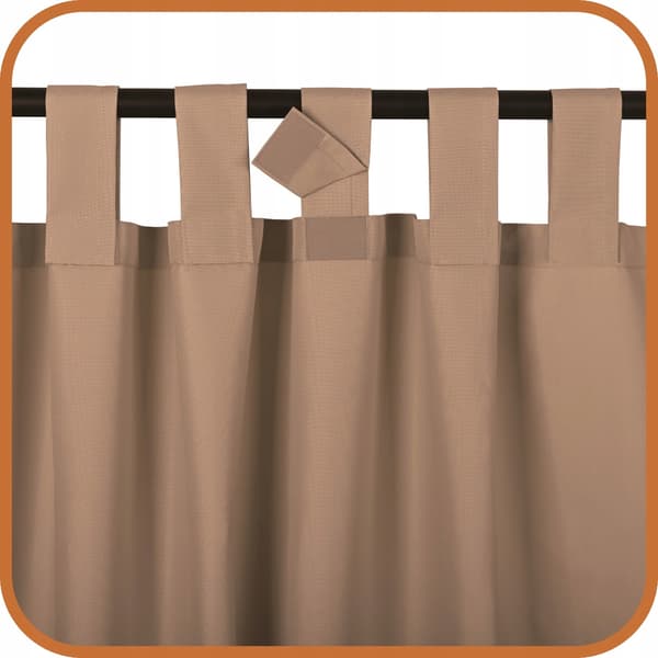 Vedenpitävä puutarha- ja terassiverho 155x270 beige