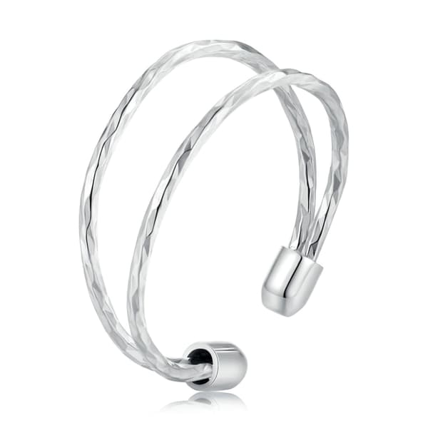 Justerbar minimalistisk silverring, 925 silver