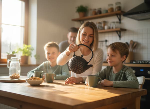 Støbejernskedel Bee 1,2L te- og urteinfuser Støbejern