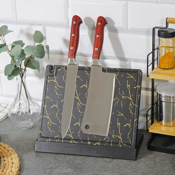 MAGNETISK BLOK KNIVSTATIV MED SLIPPER 3772
