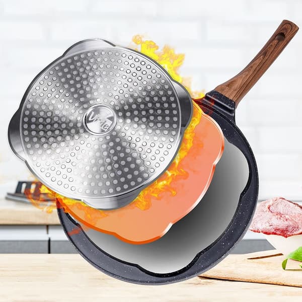 Granitpande til æg 4 huller BLACK&WOOD 26 cm