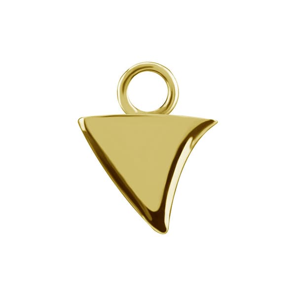 Vedhæng - CoCr NF - trekant - guld - D-082