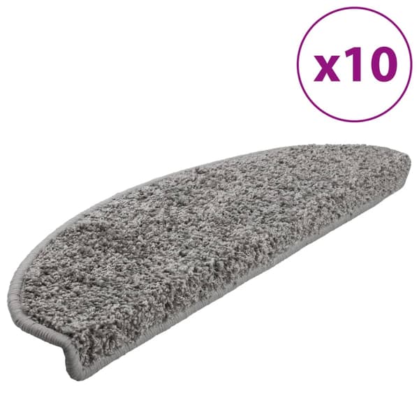 vidaXL Trappsteg, 10 st, 65x21x4 cm, Grå