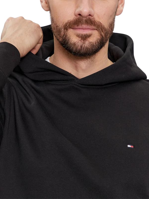 TOMMY HILFIGER sort hættetrøje til mænd, størrelse M