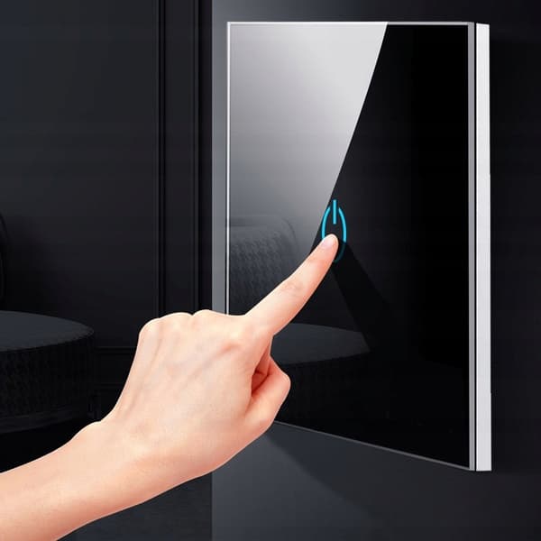 Enkelt Wi-Fi Touch-lyskontakt sort