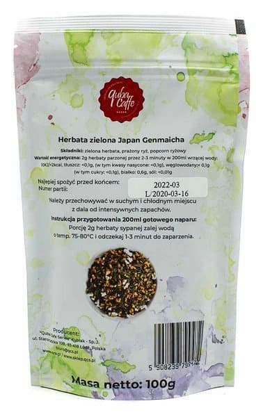 Løs te 100g Japansk Genmaicha