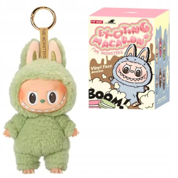 Maskot Docka Nyckelring Liten Docka Bubu Figur Plusch Överraskning Låda