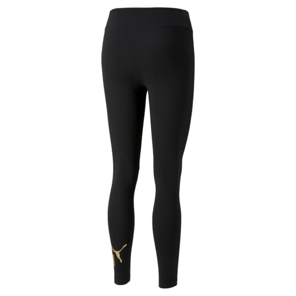 Puma ESSENTIAL+ METALLIC dameleggings sort 84830701 r XS