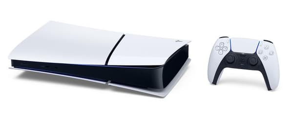 Konsol PLAYSTATION 5 Slim Digital Edition 825GB E Chassis (CFI-2100) + Ekstra Dualsense-controller Hvid-sort