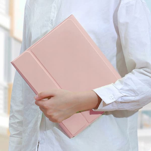 Bluetooth-tangentbordsfodral för Lenovo Tab P12 TB-370 (rosa)