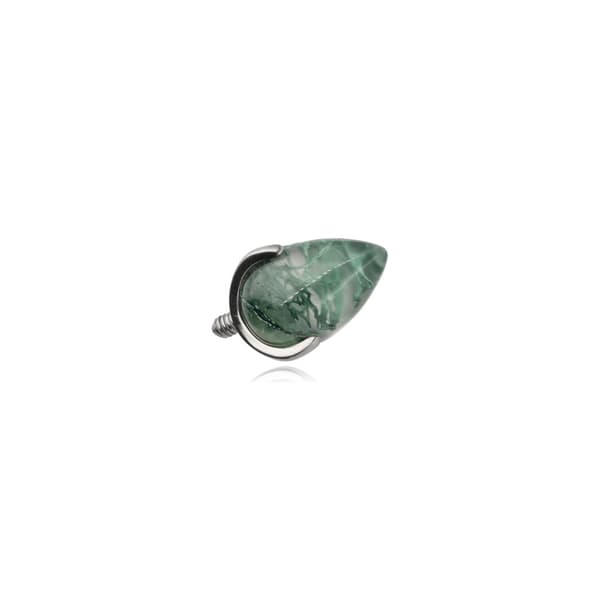 Titanlock med mossagat - silver - TNA-210 1.6/8