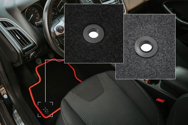 Velour måtter med rød kant til: Jeep Gladiator 0 (2019-)